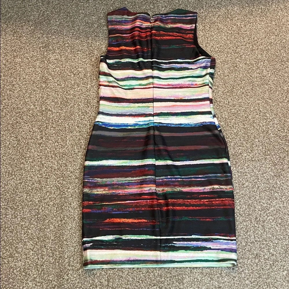 Tommy Hilfiger Multicolor Striped Sleeveless Midi Dress
